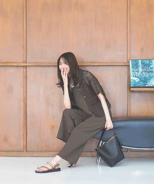 GLOBAL WORK サロペット オーバーオール 冷感サロペ＊Tシャツ