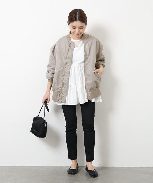 「JOURNAL STANDARD」 ジップアップブルゾン 38 グレー レディース_画像6