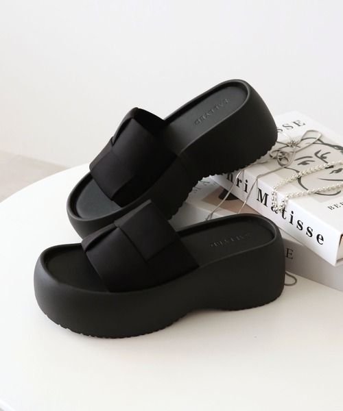 CLERGERIE プラットフォームサンダル 厚底 メッシュ フランス製 23