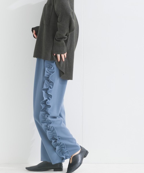 「terrace」 パンツ MEDIUM ブルーグレー レディース_画像4