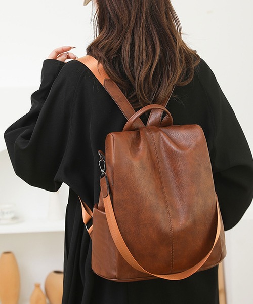 ウッチャン 【新品未使用】本革　fes レザーリュック ブラウン リュック レディース 革 通販 レザー 大容量 A4 ブランド fes フェス