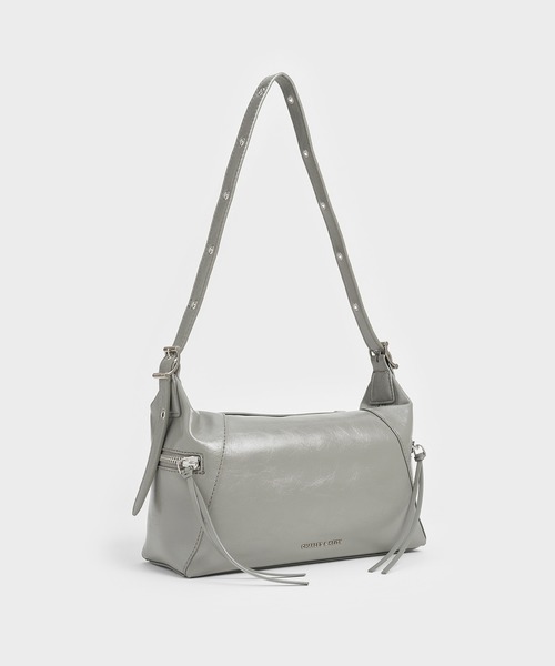 CHARLES & KEITH」 トートバッグ M グレー レディース