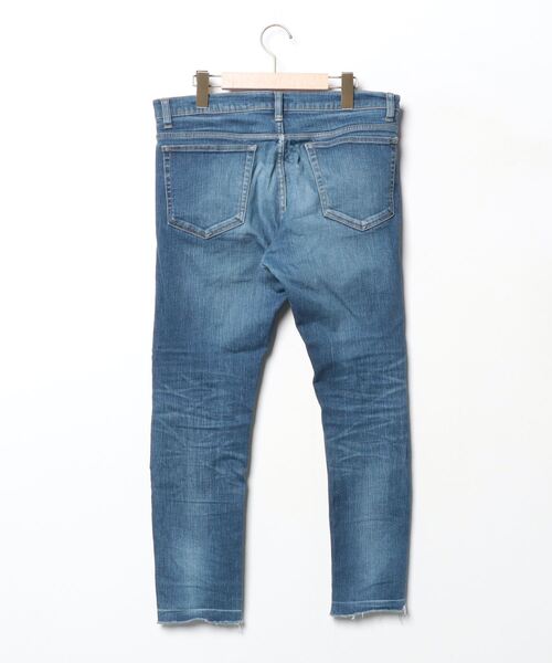 「LOUNGE LIZARD」 ダメージ加工デニムパンツ 3 ブルー メンズ