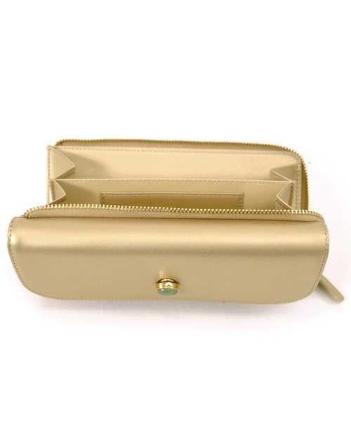 「perche」 財布 FREE ゴールド レディース_画像7