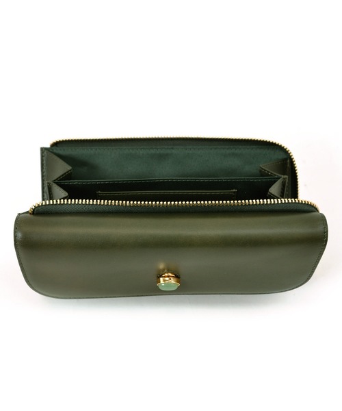 「perche」 財布 FREE ゴールド レディース_画像9