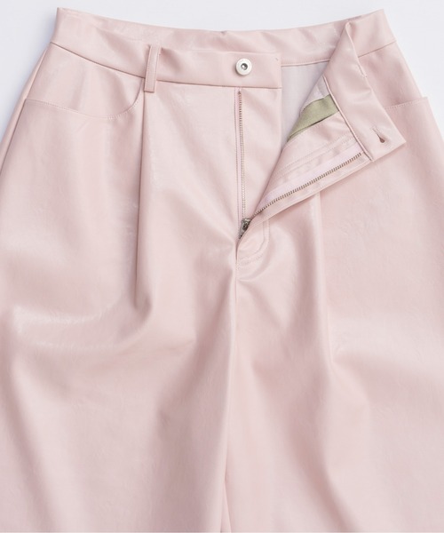MAISON SPECIAL パンツ Leather Shorts/レザーショートパンツ