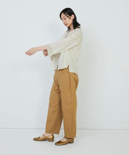 ADIEU TRISTESSE（アデュートリステス） ブラウス シャツ インドレース