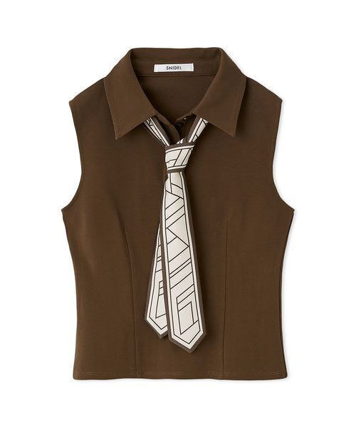 SNIDEL（スナイデル） tシャツ ボウタイポロカットプルオーバー