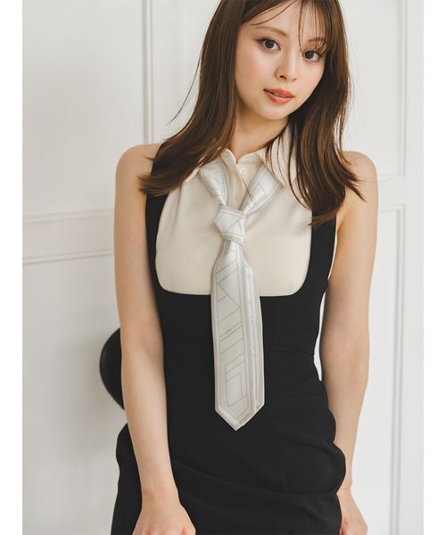 スナイデル　ORGNICSボウタイカットソー SNIDEL - SNIDEL♡ORGANICSボウタイカットソー♡完売WHTの通販 by