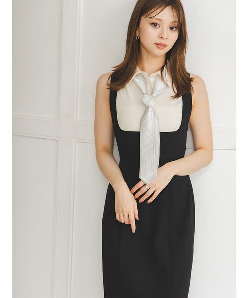 スナイデル　ORGNICSボウタイカットソー SNIDEL - SNIDEL♡ORGANICSボウタイカットソー♡完売WHTの通販 by