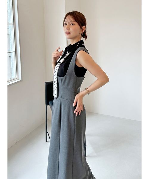 今期新品タグ付！スナイデル★レイヤードボウタイチュニック★snidel Amazon | [スナイデル] レイヤードボウタイチュニック SWNT255137