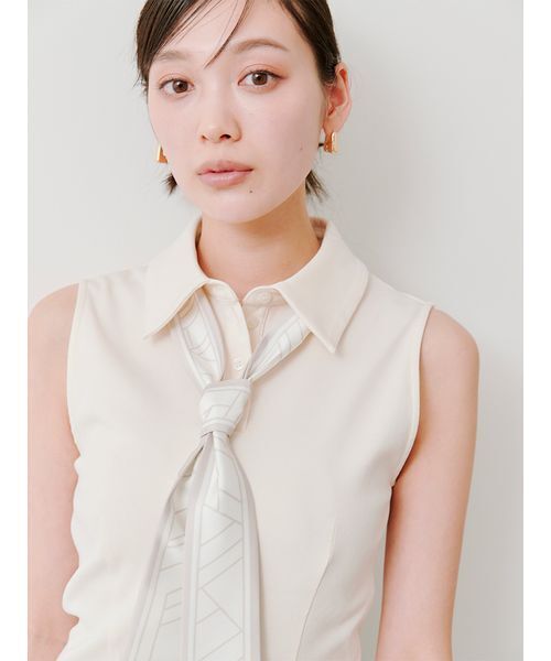 スナイデル　ORGNICSボウタイカットソー SNIDEL - SNIDEL♡ORGANICSボウタイカットソー♡完売WHTの通販 by
