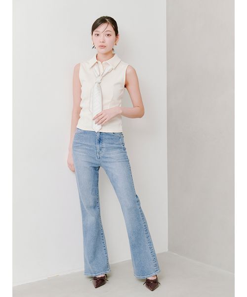スナイデル　ORGNICSボウタイカットソー SNIDEL - SNIDEL♡ORGANICSボウタイカットソー♡完売WHTの通販 by