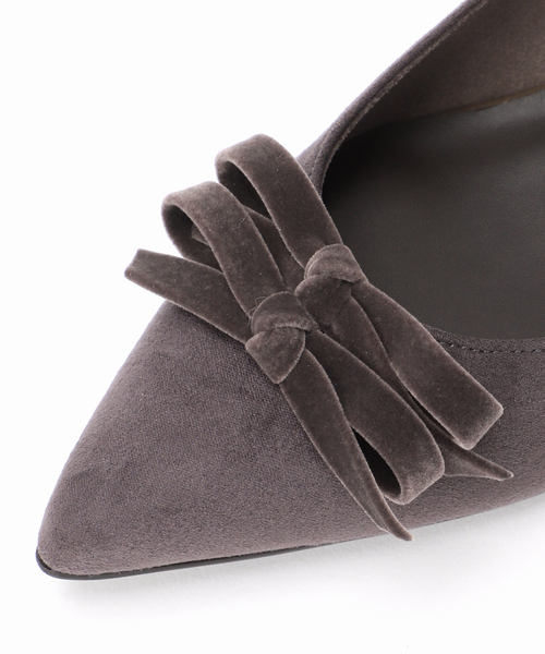 LE TALON（ル タロン） パンプス 4.5cmポインテッドダブルリボン