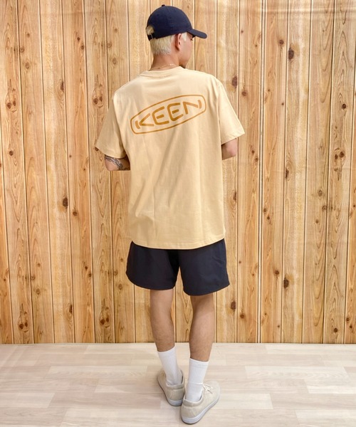 「KEEN」 半袖Tシャツ S ホワイト メンズ