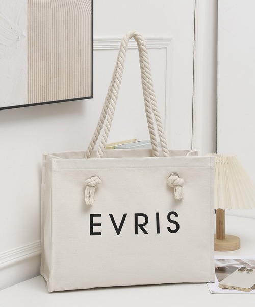EVRIS（エヴリス） トートバッグ 「EVRIS/エヴリス」ロゴファブリック