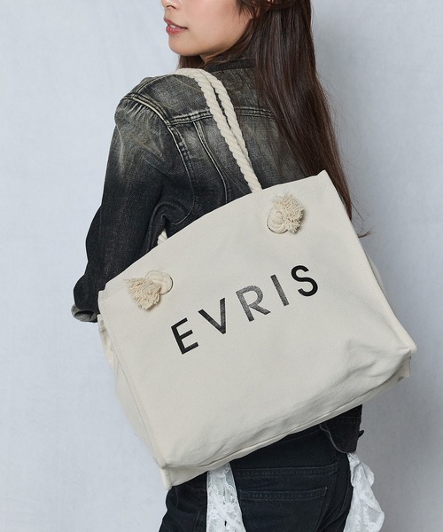 EVRIS（エヴリス） トートバッグ 「EVRIS/エヴリス」ロゴファブリック