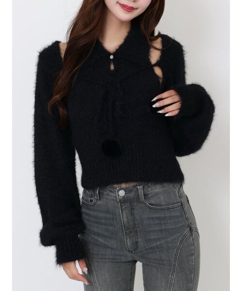 EATME（イートミー） ニット セーター シャツカラーアンサンブルニット