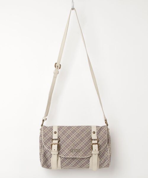 BURBERRY BLUE LABEL 「BURBERRY LABEL」 チェック柄ショルダーバッグ 
