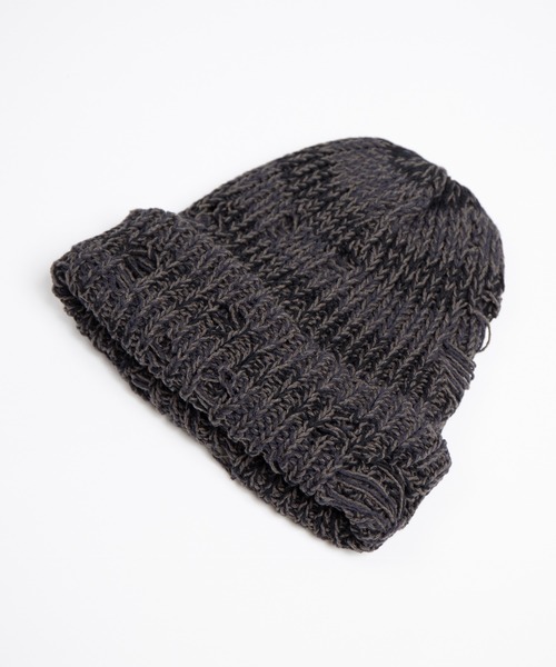RACAL（ラカル） ニット帽 ニットキャップ Low Gauge Ripped Knit