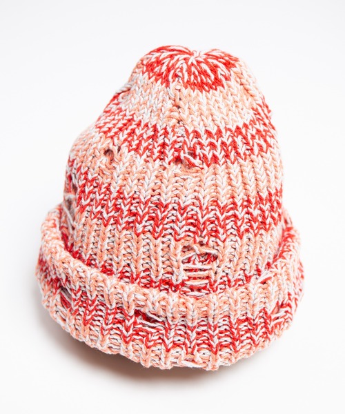 RACAL（ラカル） ニット帽 ニットキャップ Low Gauge Ripped Knit