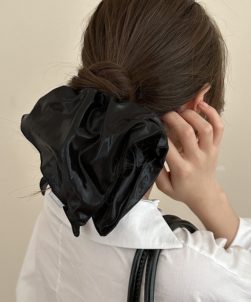 CALIFORNIA OUTFITTERS シュシュ 8B9 レザー調 スクエア ビッグ