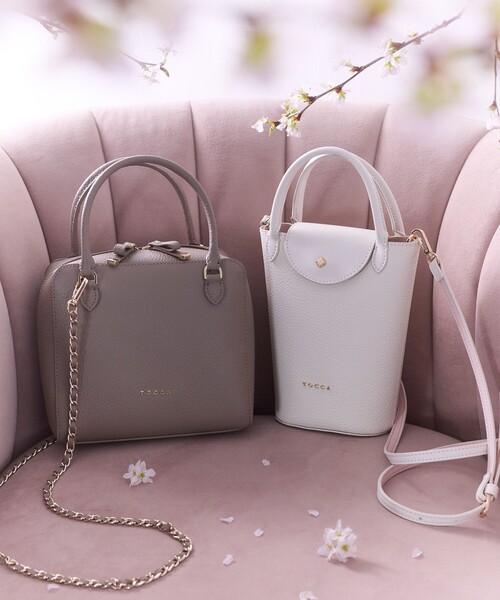 TOCCA（トッカ） ハンドバッグ PETAL SILHOUETTE LEATHER POCHETTE