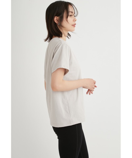 「emmi」 半袖Tシャツ FREE ライトベージュ レディース_画像9