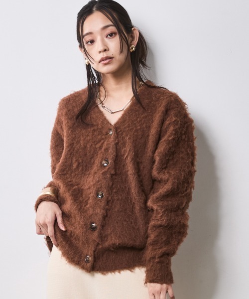 CHIC STYLE（シックスタイル） カーディガン へアリーニット