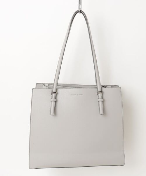CHARLES & KEITH トートバッグ グレー CHARLES ＆ KEITH（チャールズ&キース） 「CHARLES & KEITH」 トート