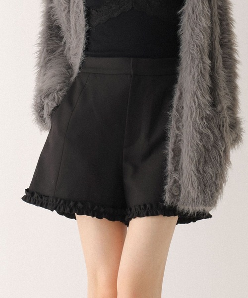 Heather（ヘザー） パンツ 裾フリルタイトショートパンツ 597501