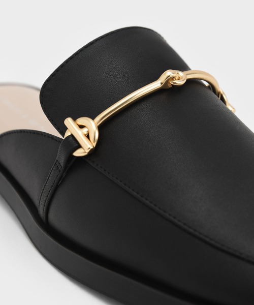 「CHARLES & KEITH」 フラットサンダル 25.5cm ブラック レディース_画像7