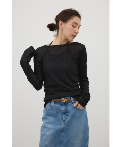 「crie conforto」 キャミソール FREE ブラック レディース_画像2