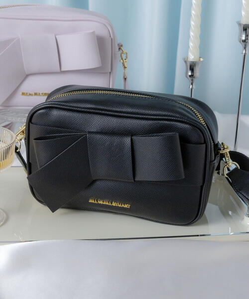 JILLSTUART リボンポシェット レディース ショルダーバッグ ブラック JILL by STUART ショルダーバッグ バッグ リボンポシェット レディース