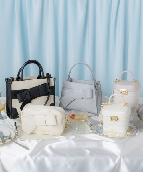 新品　限定　アイボリー　リボン　ポシェット　ジルバイジルスチュアート JILL by JILLSTUART - ジルバイジルスチュアート ナイロンリボン