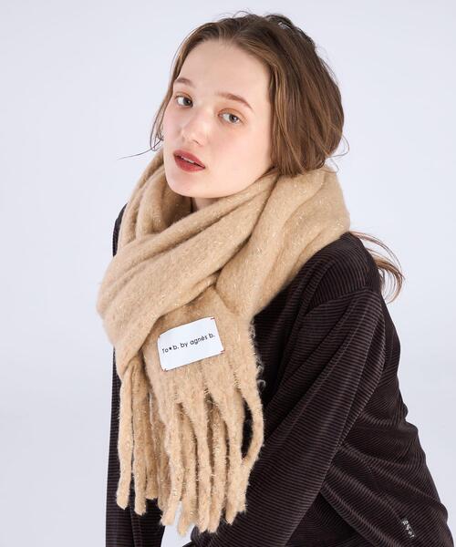 To b. by agnes マフラー ストール ラメ レディース : ZOZOTOWN Yahoo