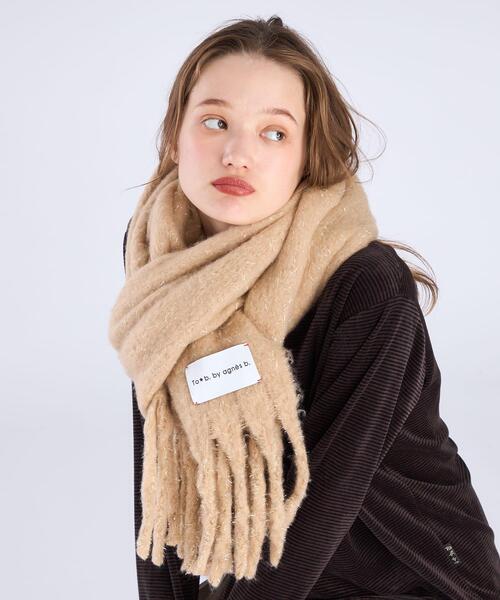 To b. by agnes マフラー ストール ラメ レディース : ZOZOTOWN Yahoo