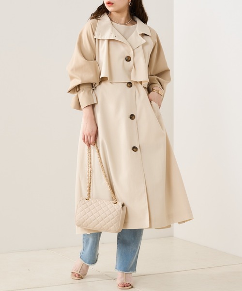 STONE  ベージュ トレンチコート Chico（チコ） トレンチコート FREE ベージュ レディース : ZOZOTOWN