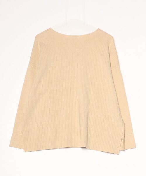 「INDIVI」 長袖ニット 19 ベージュ レディース_画像2