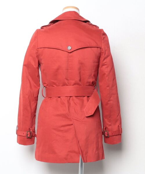 「me couture」 トレンチコート FREE レッド レディース_画像2