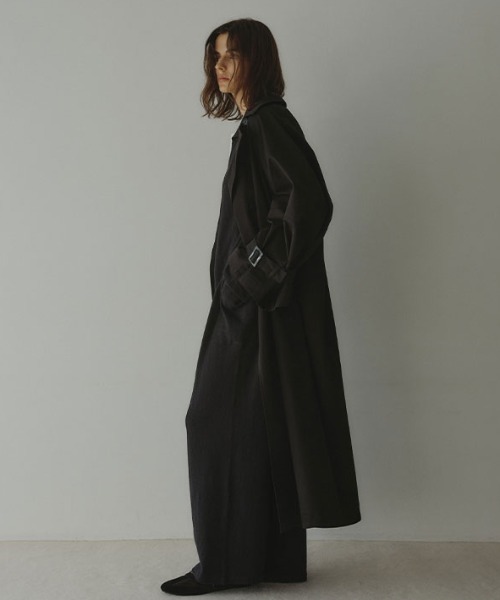 オードリー　ETRO ペイズリー柄トレンチコート　黒　新品未使用♡ オードリー様専用 ETRO ペイズリー柄トレンチコート 黒 新品未使用