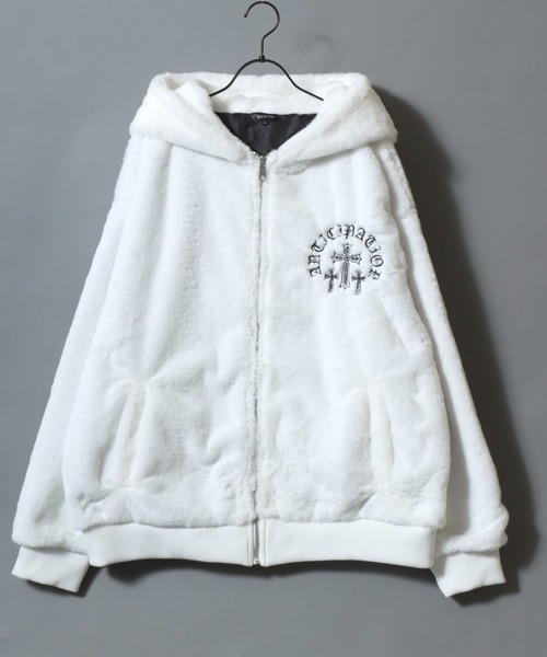 SITRY（シトリー） ブルゾン アウター Cross ＆ Heart Logo Fur Zip
