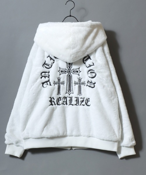 SITRY（シトリー） ブルゾン アウター Cross ＆ Heart Logo Fur Zip