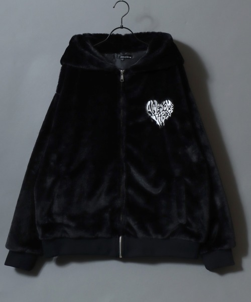 SITRY（シトリー） ブルゾン アウター Cross ＆ Heart Logo Fur Zip