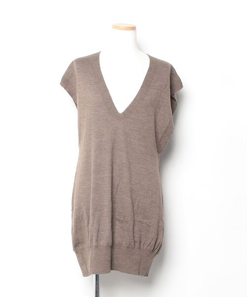 「Abahouse Devinette」 ノースリーブニット - ブラウン レディース_画像2