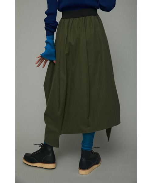 未使用　ヘリンドットサイHeRIN.CYE スカート　黒　フリーサイズ HeRIN.CYE（ヘリンドットサイ）の「Pleated hem SK（スカート）」 - WEAR