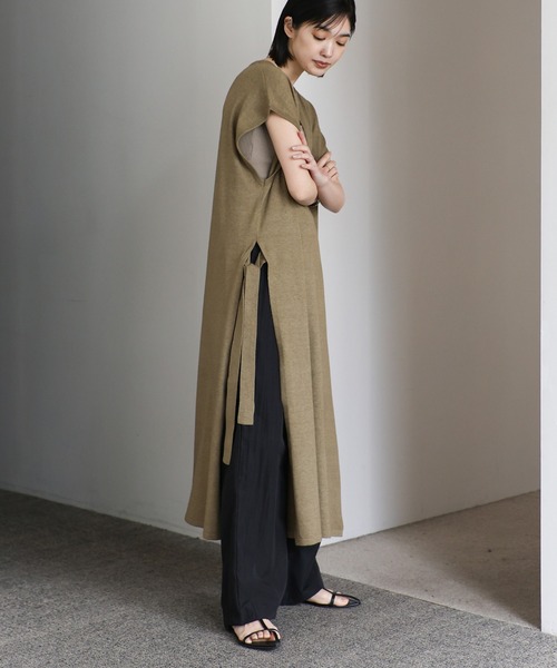 「select MOCA Et」 半袖ニット FREE ブラック レディース_画像3