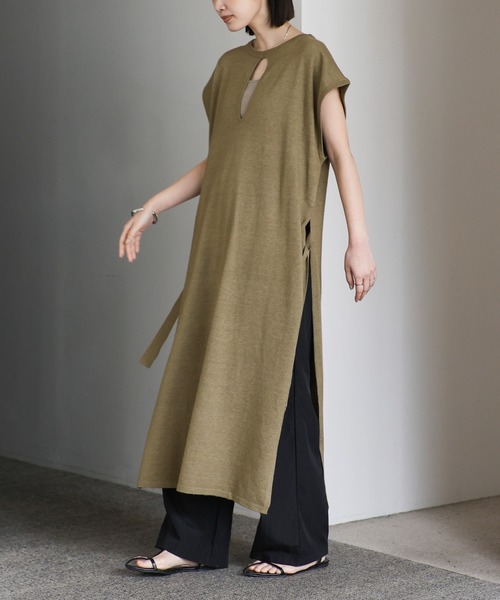 「select MOCA Et」 半袖ニット FREE ブラック レディース_画像8