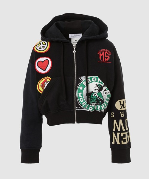 MARINE SERRE（マリーンセル） パーカー REGENERATED GRAPHIC JERSEY