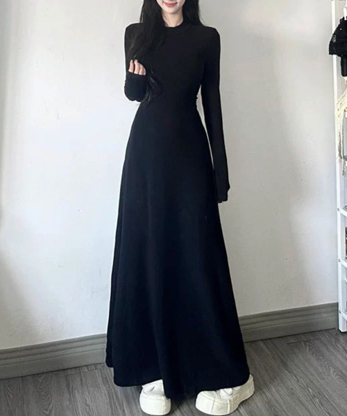 Sally Lunn ワンピース ウエストラインフレアワンピース : ZOZOTOWN